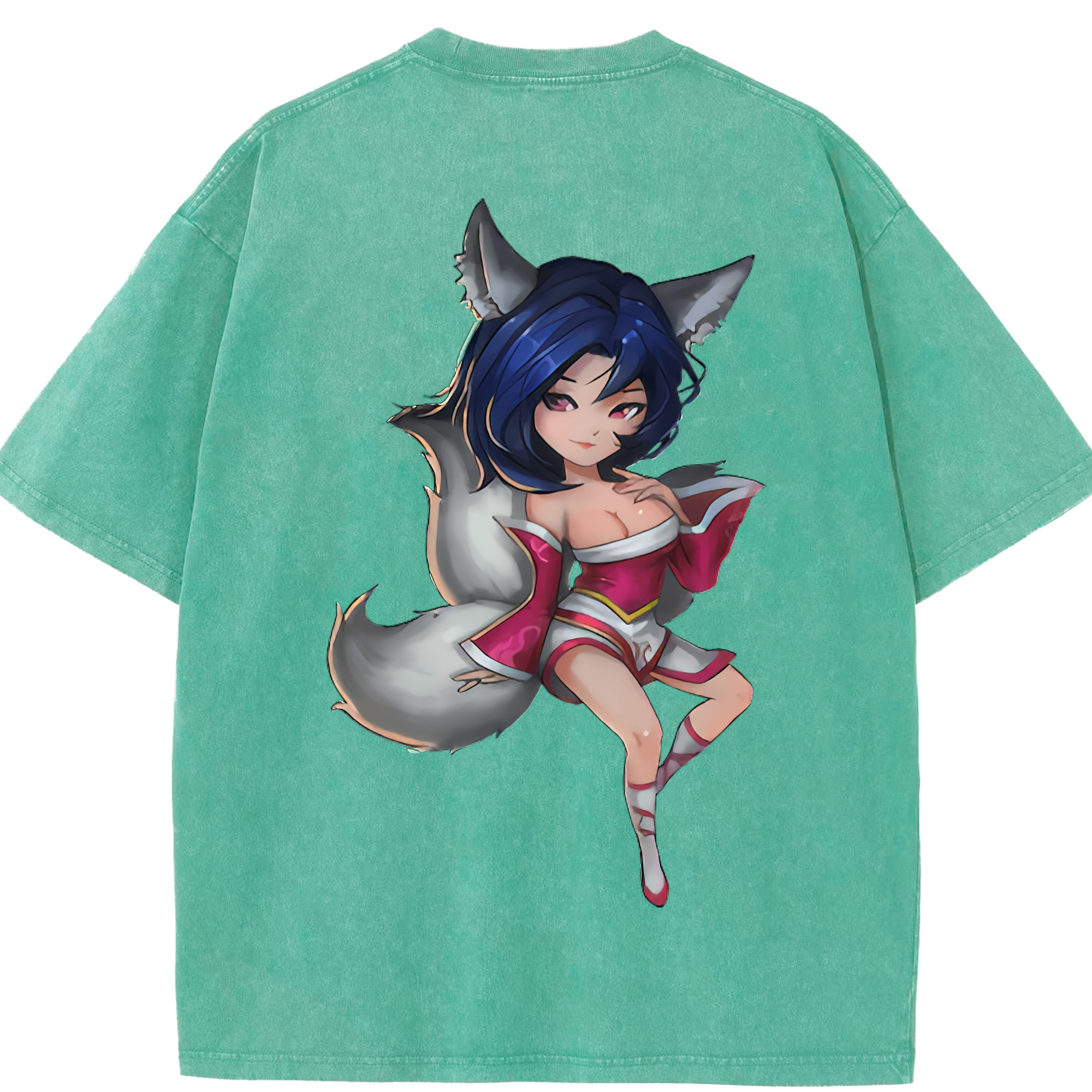 リーグ・オブ・レジェンド League of Legends LOL 綿100% ヴィンテージ風 半袖Tシャツ（背面プリント）
